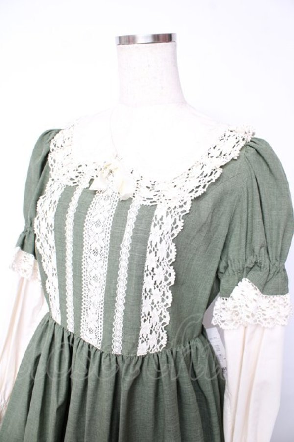 画像3: Innocent World / リバイバルドールワンピース L グリーン Y-25-11-01-129-IW-OP-SZ-ZY (3)