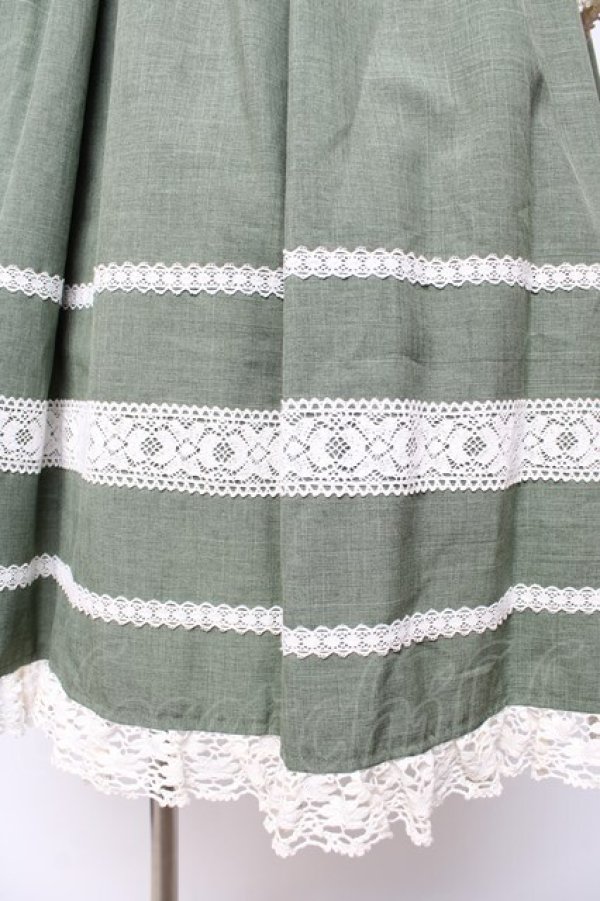 画像4: Innocent World / リバイバルドールワンピース L グリーン Y-25-11-01-129-IW-OP-SZ-ZY (4)