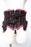 画像1: Ozz Croce / バラ刺繍コルセット  黒×赤 Y-25-11-01-130-OO-TO-SZ-ZY (1)