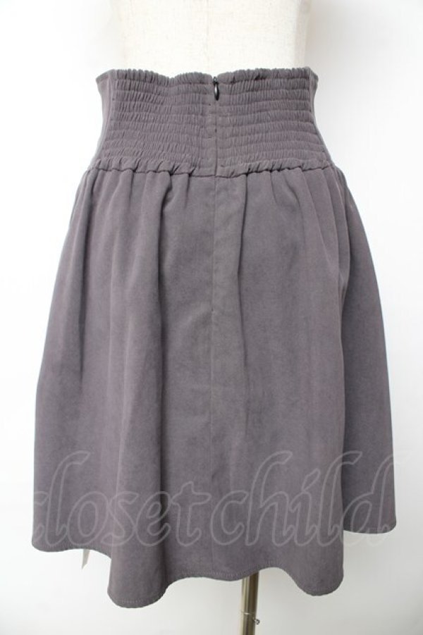 画像2: Ank Rouge / サイドレースアップコルセットスカート M グレー Y-25-11-01-134-CA-SK-SZ-ZY (2)
