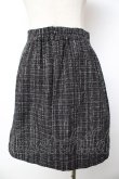 画像2: Ank Rouge / フロントビジューツイードミニスカート M 黒 Y-25-11-01-135-CA-SK-SZ-ZY (2)