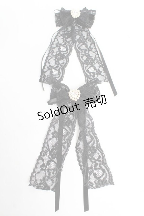 画像1: mille fille closet by LODISPOTTO / Twinkle jewelリボンバレッタ  黒 Y-25-11-01-021-LO-ZA-SZ-ZY (1)