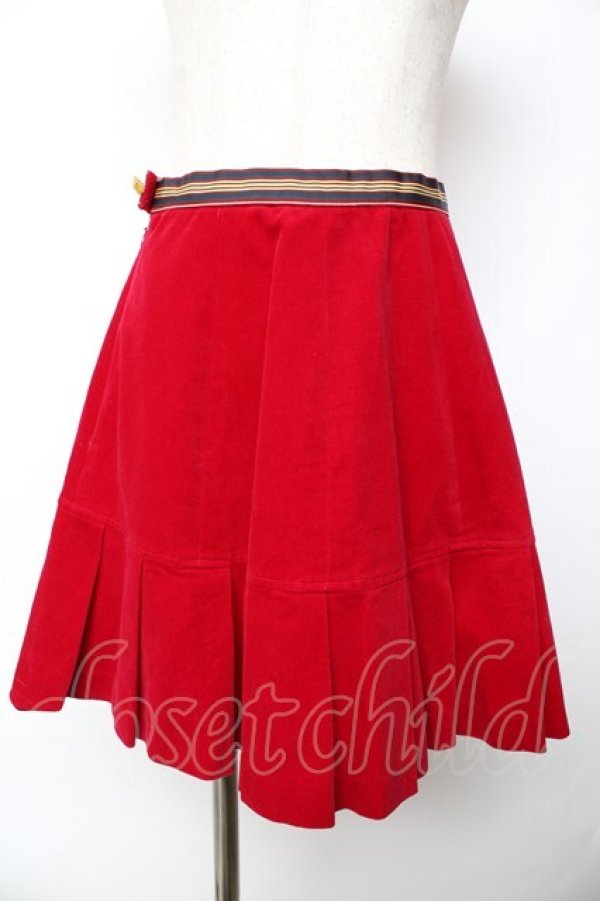 画像1: Emily Temple cute / 別珍スカート  ワイン Y-25-11-01-138-ET-SK-SZ-ZY (1)