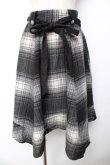 画像1: axes femme / シャギーチェックイレヘムスカート  紺 Y-25-11-01-146-AX-SK-SZ-ZY (1)