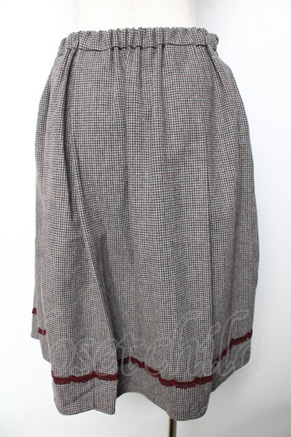 画像2: axes femme / ダブル釦サイドプリーツスカート   Y-25-11-01-147-AX-SK-SZ-ZY (2)