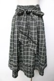 画像2: axes femme / ベルト付チェック柄タックスカート F グリーン Y-25-11-01-151-AX-SK-SZ-ZY (2)
