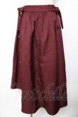 画像1: axes femme / サイド釦アシンメトリースカート M ワイン Y-25-11-01-154-AX-SK-SZ-ZY (1)