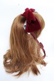 画像3: axes femme kawaii / ベロアリボンヘッドドレス  ワイン Y-25-11-01-023-AX-AC-SZ-ZY (3)