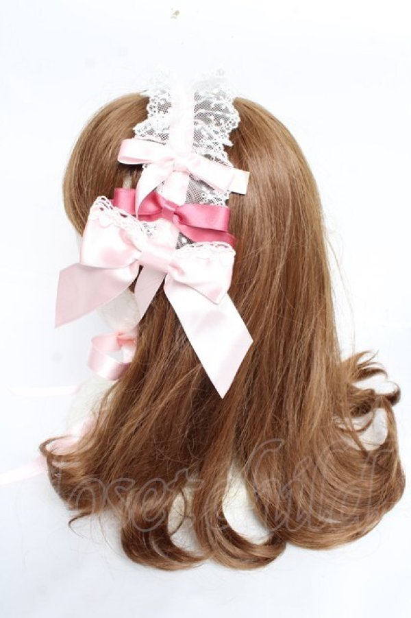 画像2: BABY,THE STARS SHINE BRIGHT / Eternal Ribbon Featheryヘッドドレス  ピンク Y-25-11-01-025-BA-AC-SZ-ZY (2)
