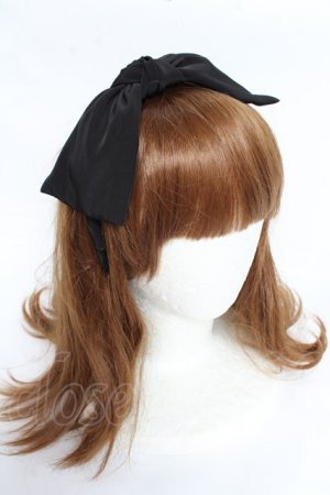 画像: LIEF / リボンカチューシャ  黒 Y-25-11-01-026-LO-AC-SZ-ZY