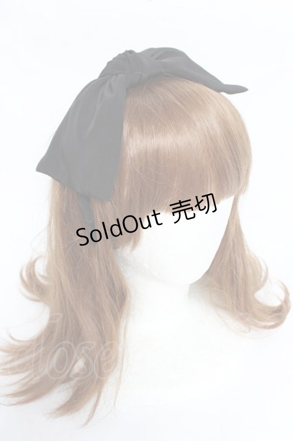 画像1: 【SALE】LIEF / リボンカチューシャ  黒 Y-25-11-01-026-LO-AC-SZ-ZT487 (1)