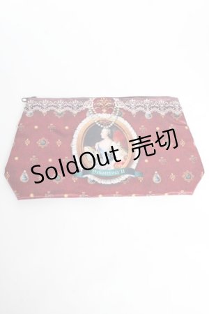 画像: 【SALE】abilletage / オールドポートレートポーチ  ボルドー Y-25-11-01-006-GO-ZA-SZ-ZT487-F003