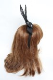 画像3: Angelic Pretty / おしゃまBunnyカチューシャ  黒 Y-25-11-01-031-AP-AC-SZ-ZY (3)