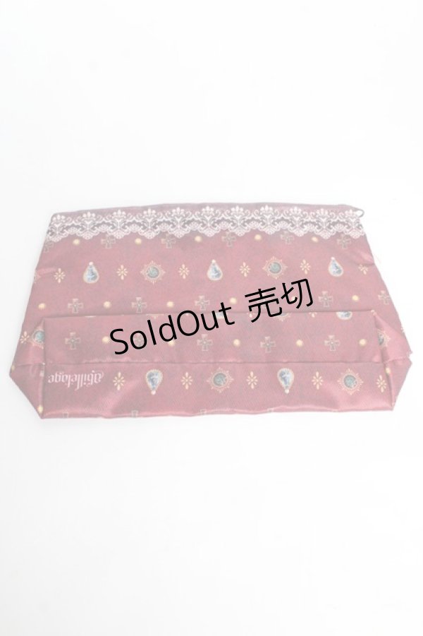 画像2: 【SALE】abilletage / オールドポートレートポーチ  ボルドー Y-25-11-01-006-GO-ZA-SZ-ZT487-F003 (2)