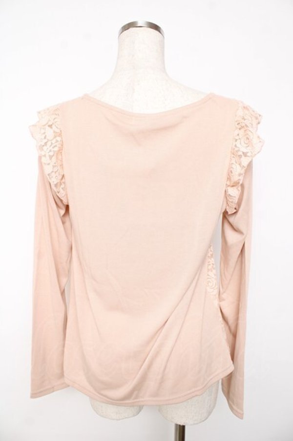 画像2: axes femme / レース使いプルオーバー M アワピンク Y-25-11-01-040-AX-TO-SZ-ZY (2)