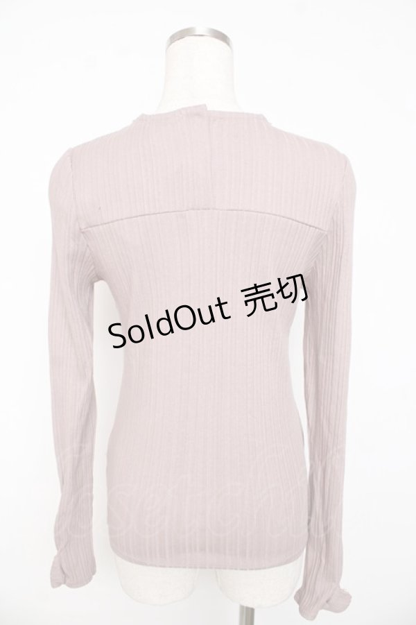 画像2: axes femme / チョーカーデザインリブカット  ピンク Y-25-11-01-041-AX-TO-SZ-ZY (2)