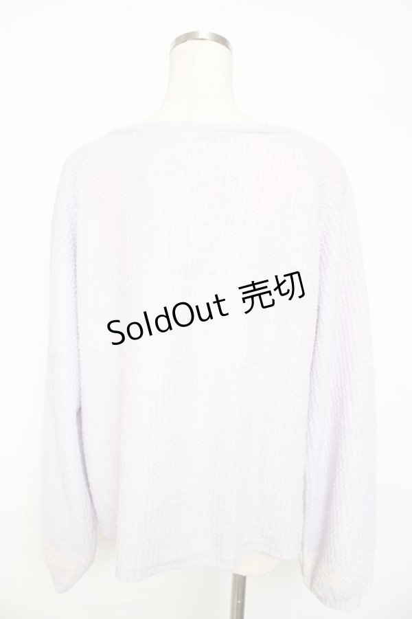 画像2: axes femme / レースアッププルオーバー F ラベンダー Y-25-11-01-043-AX-TO-SZ-ZY (2)