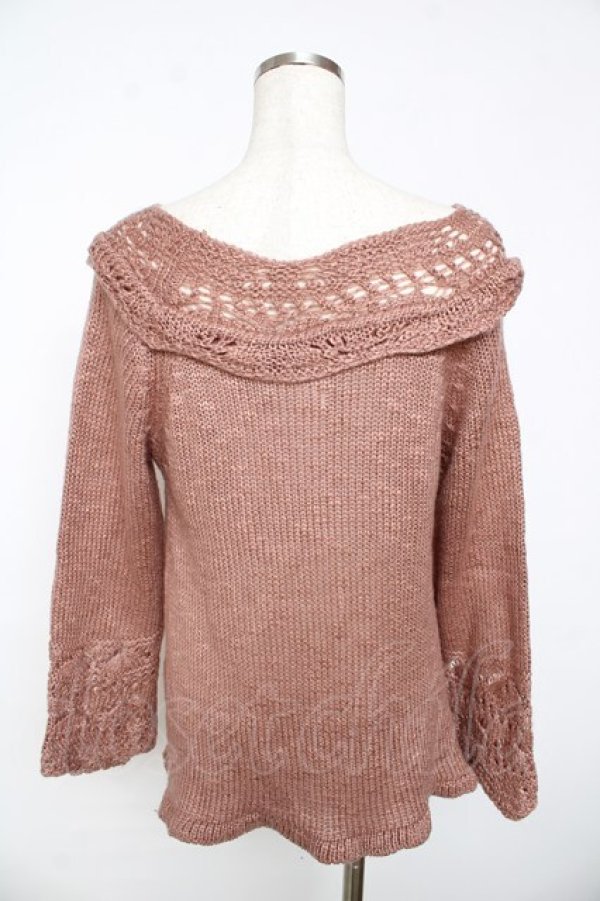 画像2: axes femme / ニット  ピンク Y-25-11-01-044-AX-TO-SZ-ZY (2)