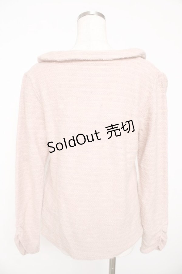 画像2: axes femme / ボタン付きニット  ピンク Y-25-11-01-045-AX-TO-SZ-ZY (2)