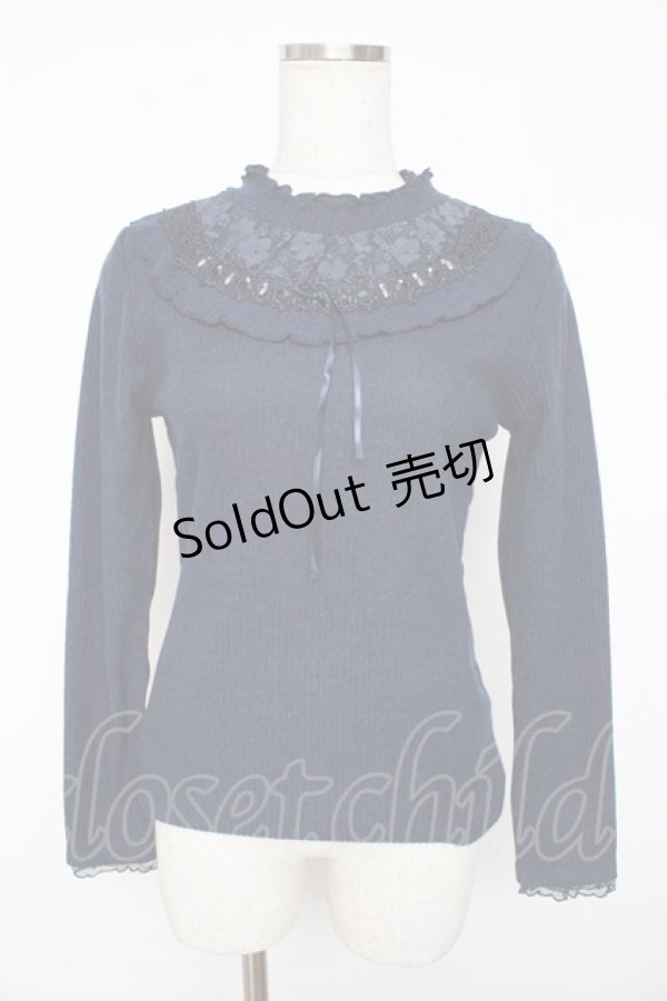 画像1: axes femme / ヨーク切り替えインナープルオーバー  紺 Y-25-11-01-049-AX-TO-AS-ZY (1)