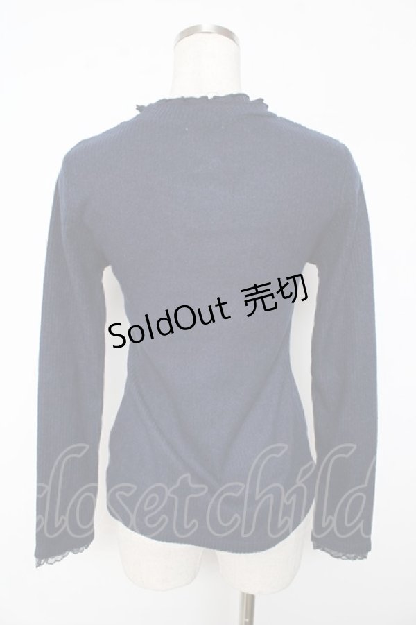 画像2: axes femme / ヨーク切り替えインナープルオーバー  紺 Y-25-11-01-049-AX-TO-AS-ZY (2)