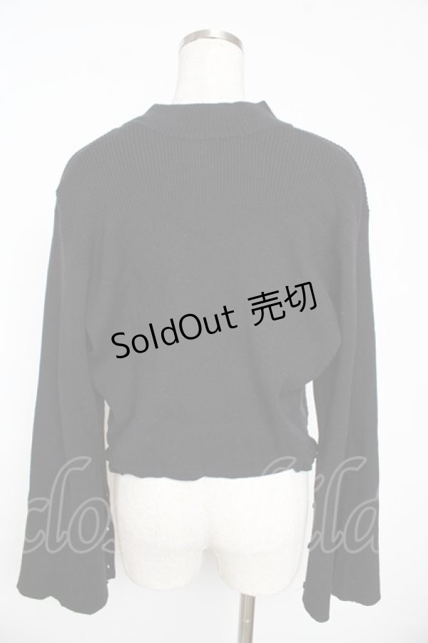 画像2: axes femme / ニットタンク×２WAYカーデ F 黒 Y-25-11-01-050-AX-TO-SZ-ZY (2)