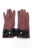 画像1: m petit by misako / 手袋  濃茶 Y-25-11-05-001-LO-ZA-SZ-ZT487 (1)