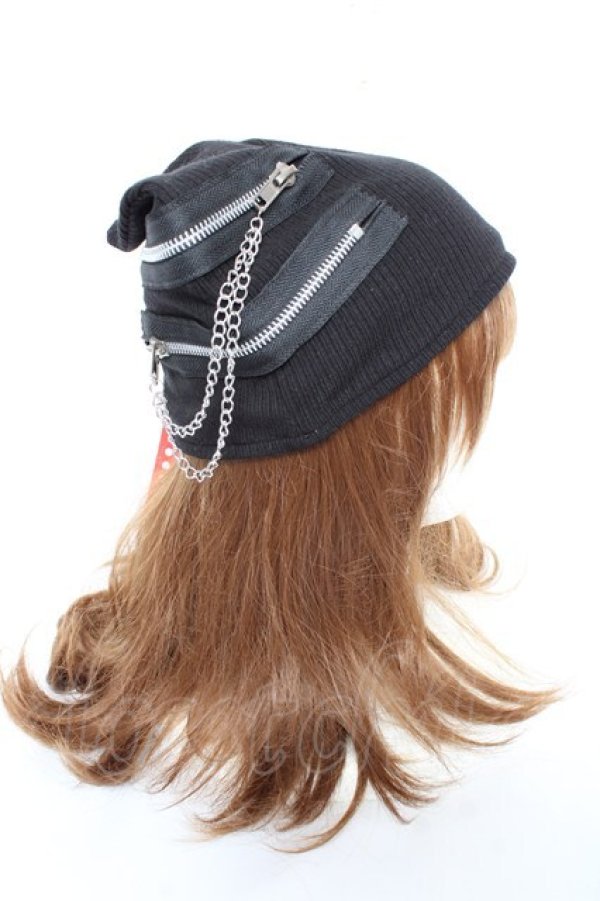 画像4: ACDC RAG / 冥闇ネコミミクロスハット  黒 Y-25-11-05-037-PU-AC-SZ-ZY (4)