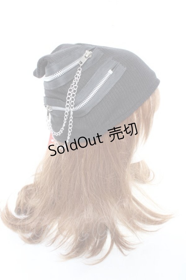 画像4: ACDC RAG / 冥闇ネコミミクロスハット  黒 Y-25-11-05-037-PU-AC-SZ-ZY (4)