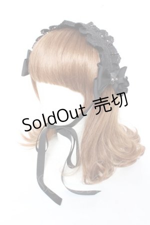 画像: BABY,THE STARS SHINE BRIGHT / ロザリィ・ローズヘッドドレス  黒×黒 Y-25-11-05-039-BA-AC-SZ-ZY