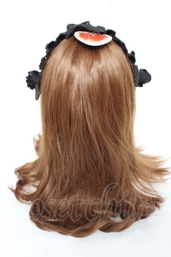 画像3: BABY,THE STARS SHINE BRIGHT / ロザリィ・ローズヘッドドレス  黒×黒 Y-25-11-05-039-BA-AC-SZ-ZY (3)