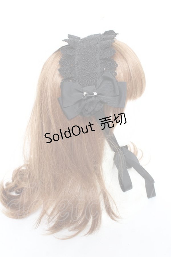 画像4: BABY,THE STARS SHINE BRIGHT / ロザリィ・ローズヘッドドレス  黒×黒 Y-25-11-05-039-BA-AC-SZ-ZY (4)