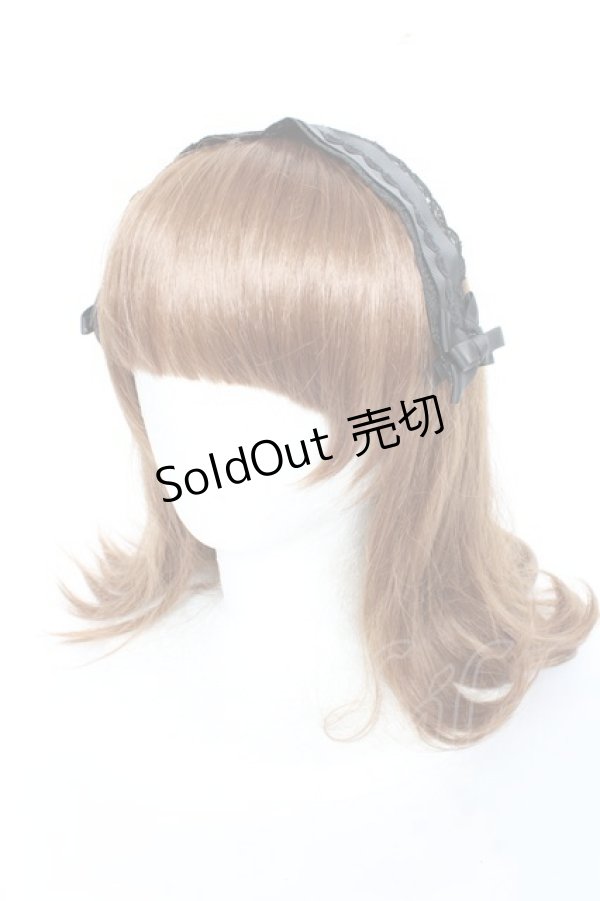 画像1: m petit by misako / ヘッドドレス  中黒 Y-25-11-05-040-LO-AC-SZ-ZY (1)