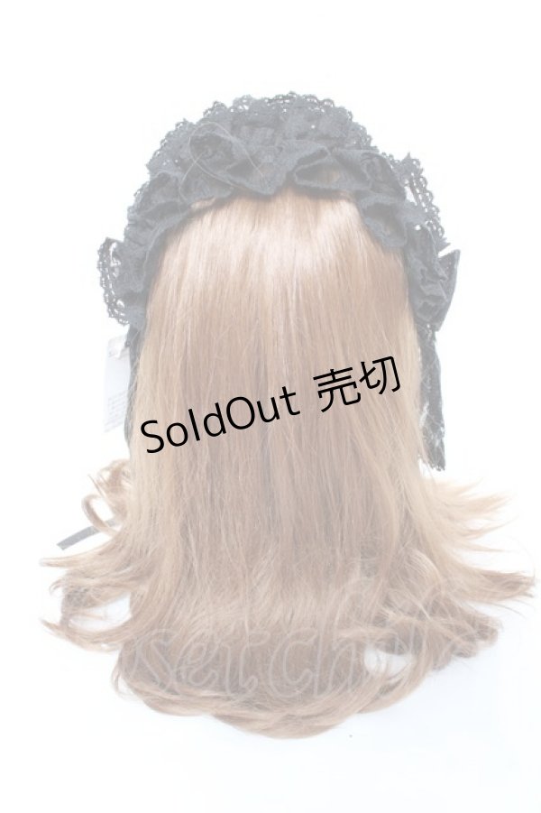 画像3: metamorphose / Fairyフリルヘッドドレス  黒 Y-25-11-05-042-ME-AC-SZ-ZY (3)