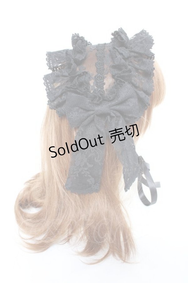 画像4: metamorphose / Fairyフリルヘッドドレス  黒 Y-25-11-05-042-ME-AC-SZ-ZY (4)