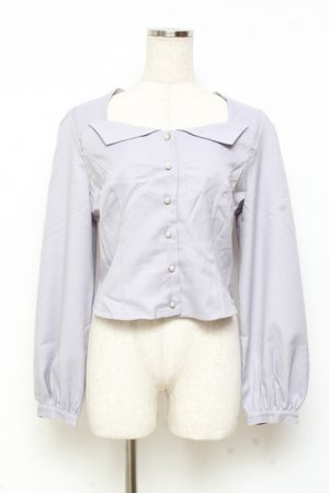 画像: axes femme POETIQUE / ビスチェデザインブラウス M グレー Y-25-11-05-044-AX-BL-SZ-ZY