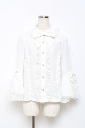 画像: axes femme kawaii / 姫袖7分丈ブラウス M 白 Y-25-11-05-045-AX-BL-SZ-ZY