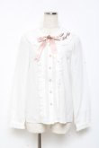 画像1: Amavel / 襟刺繍ブラウス F 白 Y-25-11-05-046-CA-BL-SZ-ZY (1)