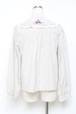 画像2: axes femme POETIQUE / ラ　レコルト刺繍襟ブラウス M ベージュ Y-25-11-05-050-AX-BL-SZ-ZI (2)
