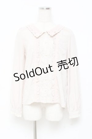 画像: axes femme POETIQUE / セーラー襟レースブラウス M ベージュ Y-25-11-05-053-AX-BL-SZ-ZY