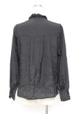 画像2: axes femme kawaii / 袖レースアップブラウス M 黒 Y-25-11-05-058-AX-BL-SZ-ZI (2)