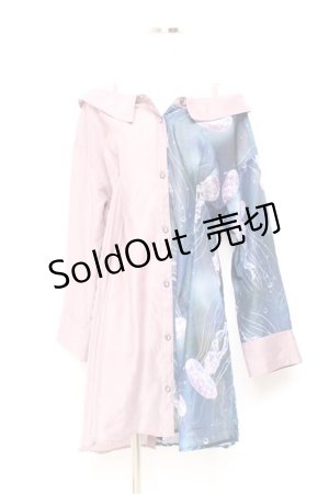 画像: axes femme POETIQUE / 揺蕩う海月シアーロングシャツ M ラベンダー Y-25-11-05-059-AX-BL-SZ-ZY