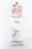画像2: m petit by misako / ECAMOVKバラレースソックス 23-25 中白 Y-25-11-05-009-LO-ZA-SZ-ZY (2)