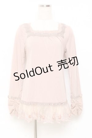 画像: axes femme / バラ付きインナープルオーバー M アワピンク Y-25-11-05-062-AX-TO-SZ-ZY