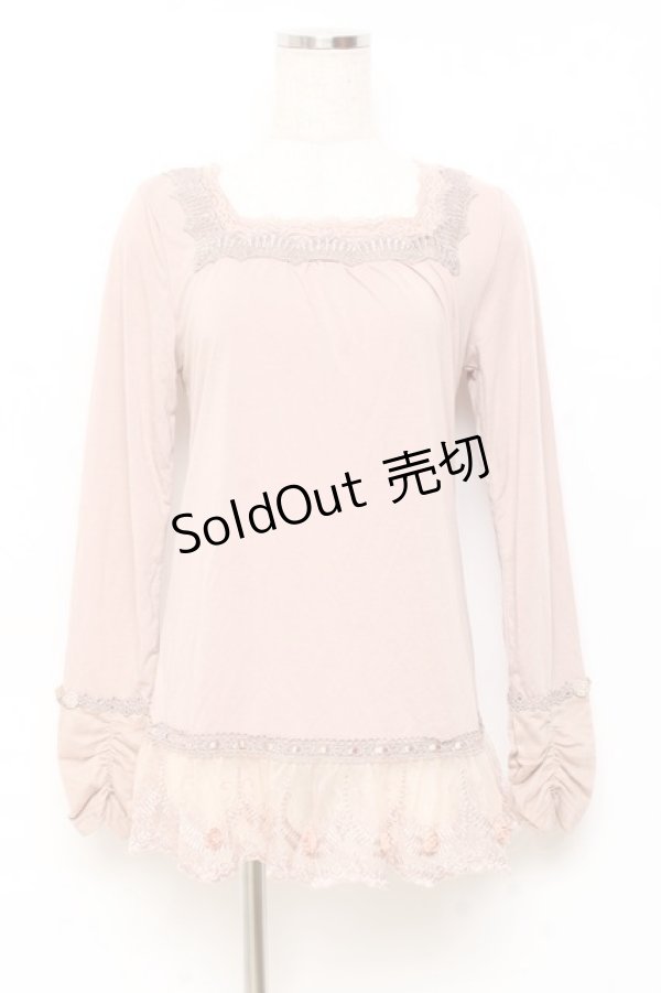 画像1: axes femme / バラ付きインナープルオーバー M アワピンク Y-25-11-05-062-AX-TO-SZ-ZY (1)