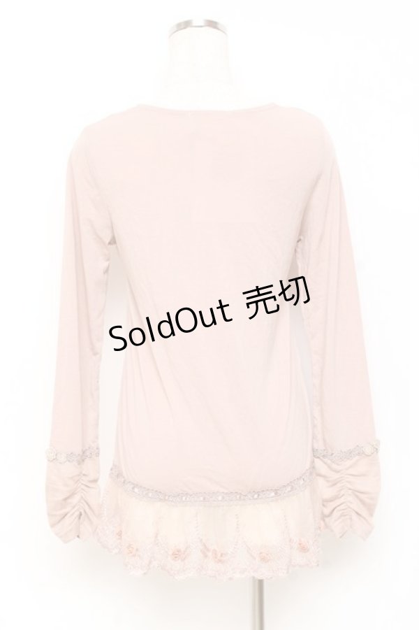 画像2: axes femme / バラ付きインナープルオーバー M アワピンク Y-25-11-05-062-AX-TO-SZ-ZY (2)