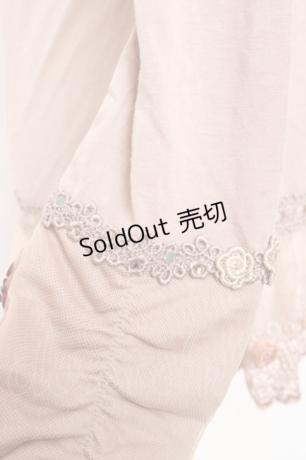 画像3: axes femme / バラ付きインナープルオーバー M アワピンク Y-25-11-05-062-AX-TO-SZ-ZY (3)