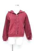 画像1: axes femme / レース切替パーカー M ワイン Y-25-11-05-068-AX-TO-SZ-ZY (1)