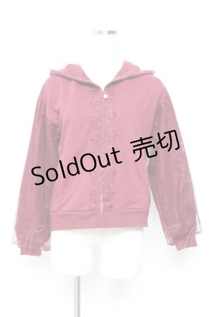 画像: axes femme / レース切替パーカー M ワイン Y-25-11-05-068-AX-TO-SZ-ZY