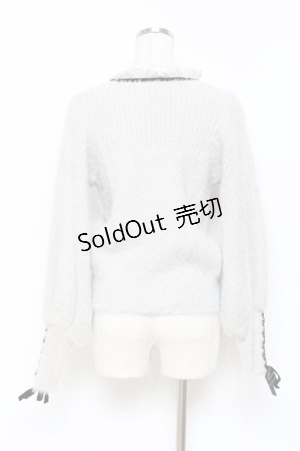 画像2: axes femme POETIQUE / シャギーニットトップス M グレー Y-25-11-05-069-AX-TO-SZ-ZY (2)